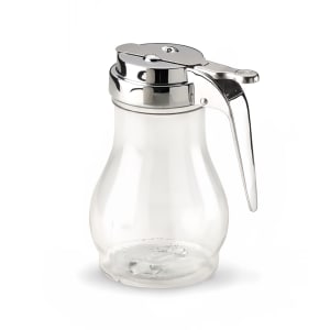 175-1212 10 oz Dripcut® Teardrop Dripcut Server - Polycarbonate, Chrome Top