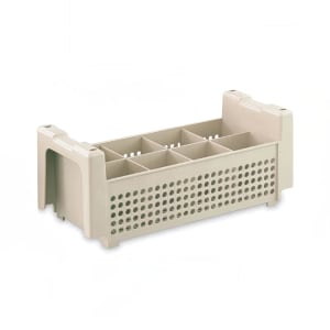 175-1371 Flatware Basket - 8 Compartment, 16 7/8x8 1/8x5 7/8", Beige
