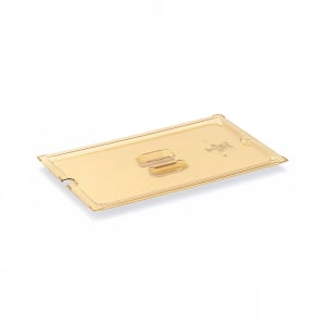 175-34600 1/6 Size High-Heat Slotted Food Pan Cover - Amber