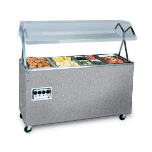 175-38712 60" Hot Food Table w/ (4) Wells & Enclosed Base, 120v