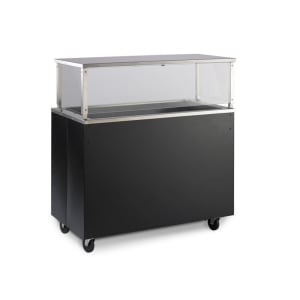 175-39773 46" Affordable Portable™ Cold Food Bar - (3) Pan Capacity, Floor Model, Cherry Woodgrain