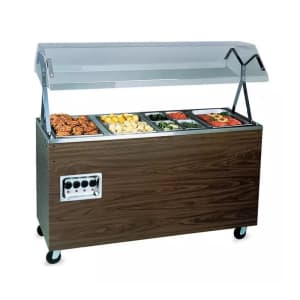 175-39945 60" Hot Food Table w/ (4) Wells & Enclosed Base, 120v