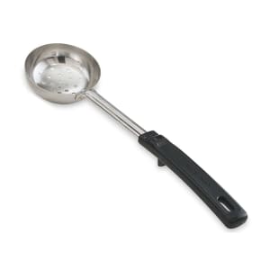 175-61170 4 oz Perforated Spoodle - Black Plastic Handle, Stainless