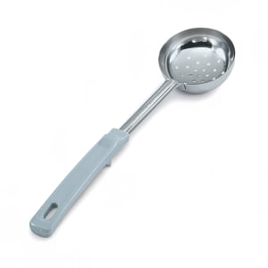 175-62170 4 oz Perforated Spoodle - Gray Poly Handle, Stainless