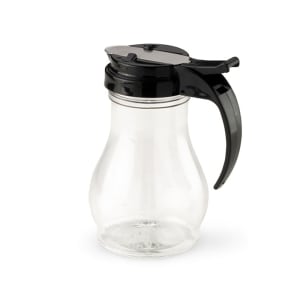 175-141206 10 oz Dripcut® Teardrop Dripcut Server - Polycarbonate, Black Plastic Top