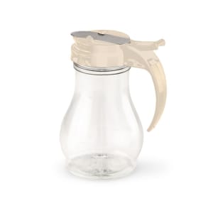 175-141418 16 oz Dripcut® Teardrop Dripcut Server - Polycarbonate, Beige Plastic Top