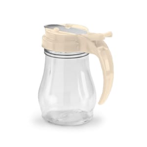 175-160618 7 oz Dripcut® Teardrop Dripcut Server - Polycarbonate, Beige Plastic Top