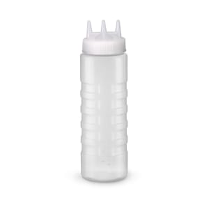 175-333213 32 oz Squeeze Dispenser - Wide Mouth, Clear Cap, Clear