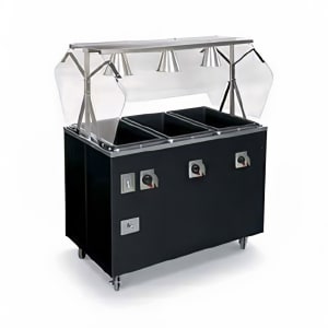 175-387072 46" Hot Food Table w/ (3) Wells & Enclosed Base, 208 240v/1ph