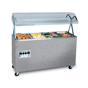 175-387122 60" Hot Food Table w/ (4) Wells & Enclosed Base, 208 240v/1ph