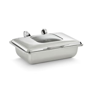 175-4644010 8 3/10 qt FullSize Induction Chafer w/ Glass Lid, Stainless