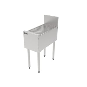 199-TSF12DB Underbar Freestanding Drainboard - 6" Backsplash, 12" x 24"
