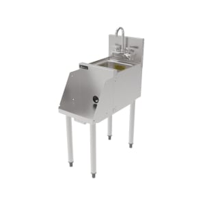 199-TSF18BS 18" Underbar Blender Recess Station w/ Dump Sink
