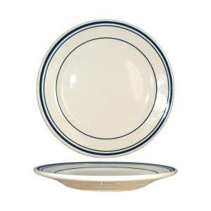 129-CT21 12" Round Catania™ Plate - Ceramic, American White