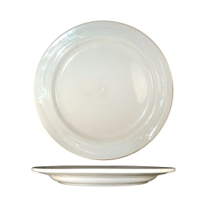 129-NP6 6 1/4" Round Newport™ Plate - Ceramic, American White