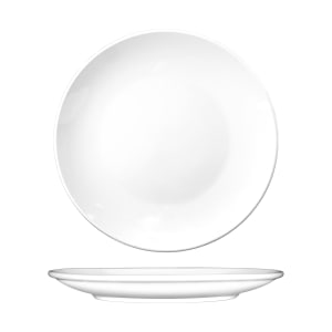 129-TN7 6 5/8" Round Torino™ Plate - Porcelain, European White