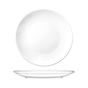 129-TN9 9" Round Torino™ Plate - Porcelain, European White