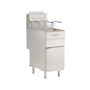 Cecilware Pro Gas Fryer - (1) 40 lb Vat, Floor Model, Natural Gas (FMS403NAT)