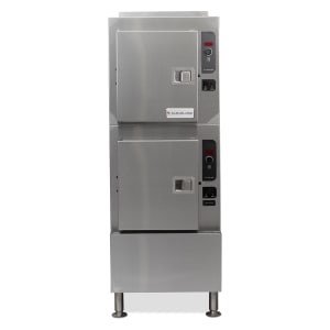 109-24CGA102LP (10) Pan Convection Steamer - Cabinet, Descaling Port, Liquid Propane