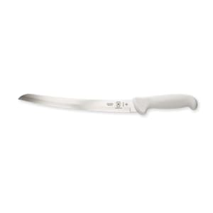 132-M18132 10" Bread Knife w/ White Polypropylene Handle, High Carbon Japanese Steel
