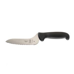 132-M18134BK 6" Bread Knife w/ Black Polypropylene Handle, High Carbon Japanese Steel