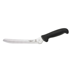 132-M18135BK 8" Bread Knife w/ Black Polypropylene Handle, High Carbon Japanese Steel