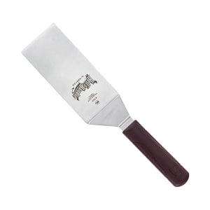 132-M18320 6" x 3" Turner w/ Red Nylon Handle, Stainless Steel