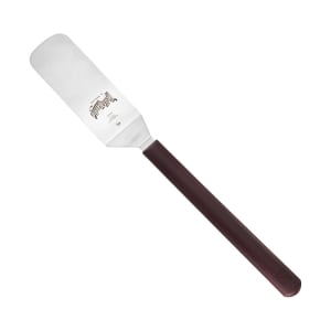 132-M18330 8" x 3" Turner w/ Red Nylon Handle, Stainless Steel