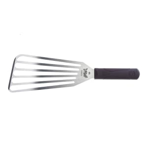 132-M18390LH 9" Slotted Fish Turner w/ Red Nylon Handle, Stainless Steel