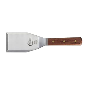132-M18440 5" x 3" Turner w/ Rosewood Handle, Stainless Steel