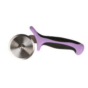 132-M18602PU 2 3/4" Pizza Cutter w/ Purple Santoprene®/Polypropylene Handle, High Carbon Japanese Steel