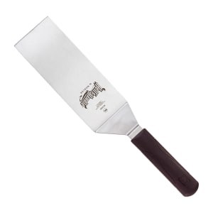 132-M18360 8" x 3" Turner w/ Red Nylon Handle, Stainless Steel