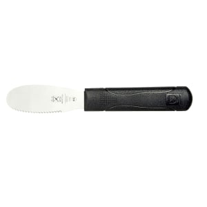 132-M18780 3 1/2" Sandwich Spreader w/ Black Polypropylene Handle, High Carbon Japanese Steel
