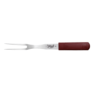 132-M18380 8" Carving Fork w/ Red Nylon Handle, Stainless Steel
