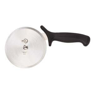 132-M18615BK 5" Pizza Cutter w/ Black Santoprene®/Polypropylene Handle, High Carbon Japanese Steel