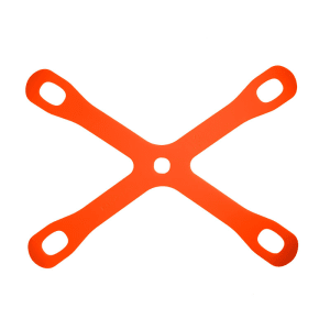 132-M18930 Cutting Board Holder - 15 3/8" x 11 3/8", Silicone, Orange