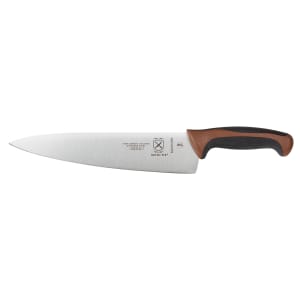 132-M22610BR 10" Chef's Knife w/ Brown Santoprene®/Polypropylene Handle, High Carbon Japanese Steel