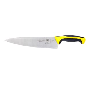 132-M22610YL 10" Chef's Knife w/ Yellow Santoprene®/Polypropylene Handle, High Carbon Japanese Steel