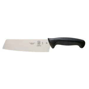 132-M22907 7" Nakiri Vegetable Knife w/ Black Santoprene®/Polypropylene Handle, High Carbon Japanese Steel