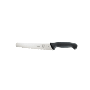 132-M23208 8" Bread Knife w/ Black Santoprene®/Polypropylene Handle, High Carbon Japanese Steel