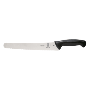 132-M23210 10" Bread Knife w/ Black Santoprene®/Polypropylene Handle, High Carbon Japanese Steel