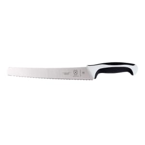 132-M23210WBH 10" Bread Knife w/ White Santoprene®/Polypropylene Handle, High Carbon Japanese Steel