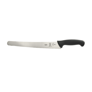 132-M23213 12" Brisket Slicer Knife w/ Black Santoprene®/Polypropylene Handle, High Carbon Japanese Steel