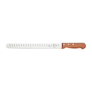 132-M26070 12" Granton Slicer Knife w/ Rosewood Handle, High Carbon Japanese Steel