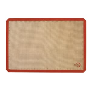 132-M31087OR Rectangular Baking Mat - 24 1/2" x 16 1/2", Fits Full Size Sheet Pans, Silicone