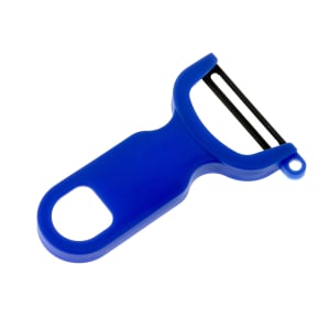 132-M33071BLB "Y" Peeler w/ Straight Edge, Ergonomic Polypropylene Handle, Blue