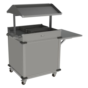 516-CBCGGB2 63 1/4" Mobile Food Bar w/ Enclosed Base & Stainless Top, Stainless