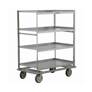 121-583 Queen Mary Cart - 4 Levels, 1000 lb. Capacity, Stainless, Raised Edges