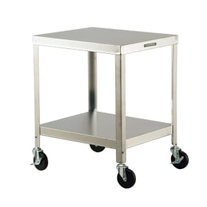 121-716 21 1/4" Mixer Table w/ All Stainless Undershelf Base, Mobile, 25 1/4"D