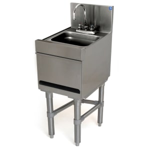 241-HS1219 Underbar Hand Sink w/ 9 1/4"L x 11 1/2"W x 6"D Bowl, Gooseneck Faucet